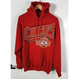 Vintage Kansas City Chiefs NFL Football Graphic Pullover Hoodie Mens Large USA